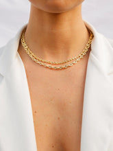 Load image into Gallery viewer, Solid 14K Yellow Gold Rope Chain - 14K Real Italian Gold Rope Necklace - Unisex Men Women Gold Chain
