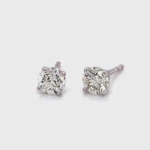 Load and play video in Gallery viewer, 0.75 Ct Diamond Stud Earring Round Diamond Earrings 14k Yellow Gold 14K White Gold 14K Rose gold
