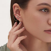 Load image into Gallery viewer, 14K Solid Gold Hexagon Hoops - Geometric Huggie Mini Hoop Earrings - 4mm to 10mm earrings jewelry
