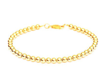 Load image into Gallery viewer, Ball Beads Solid 14k Yellow Gold Bracelet Chain - Classic Bracelet Chain 5&quot;-30&quot; Inches 1MM 1.2MM 1.5MM 1.8MM 2MM 3MM 4MM
