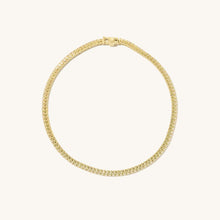 Load image into Gallery viewer, Tennis Bracelet Solid 14K Yellow Gold, Premium 2mm Swarovski CZ Diamonds Bracelet, 2022 Style Men Women Arm Chain, Minimalist Dainty Set
