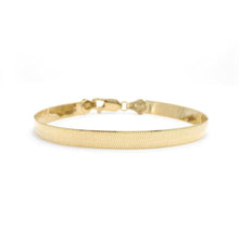 Load image into Gallery viewer, Herringbone Solid 14K Yellow Gold Bracelet, Ladies 7&quot; 8&quot; Inches Chain, Trending Liquid Link Necklace, Elegant Unisex Jewelry Set
