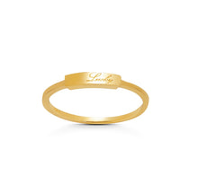 Load image into Gallery viewer, North Star 14k Gold Ring - Handmade Starburst Signet Gold Ring - Dainty Celestial Ring
