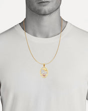 Load image into Gallery viewer, 14K Solid TriColor Rose Gold Pendant - Golden Heart Pendant - Red Flower CZ Diamond Necklace - Oval shaped White Te Amo Love Necklace -
