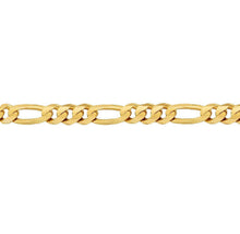 Load image into Gallery viewer, 10K Yellow Gold Figaro Link Chain - Italian Real Gold Chain Necklace - Figaro Yellow Gold Chain - Figaro Gold Chain
