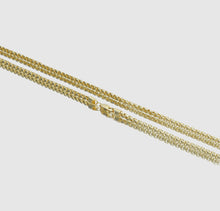 Load image into Gallery viewer, 10k Venetian Gold Box Chain Necklace - 10k Gold Layering Box Chain - Ladies Gold Box Chain - Genuine 10k Box Chain - 10k Gold Chain
