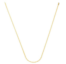 Load image into Gallery viewer, Solid 14K Gold Mirror Chain Link Necklace, Solid 14K Tri-Tone Gold Valentino Gold Chain Necklace, 14K White Rose Yellow Gold Chain
