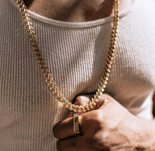 Load image into Gallery viewer, Solid 14K Yellow Gold Square Franco Chain - Real Italian Unisex Men and Women Necklace - So High Quality Gold Chain
