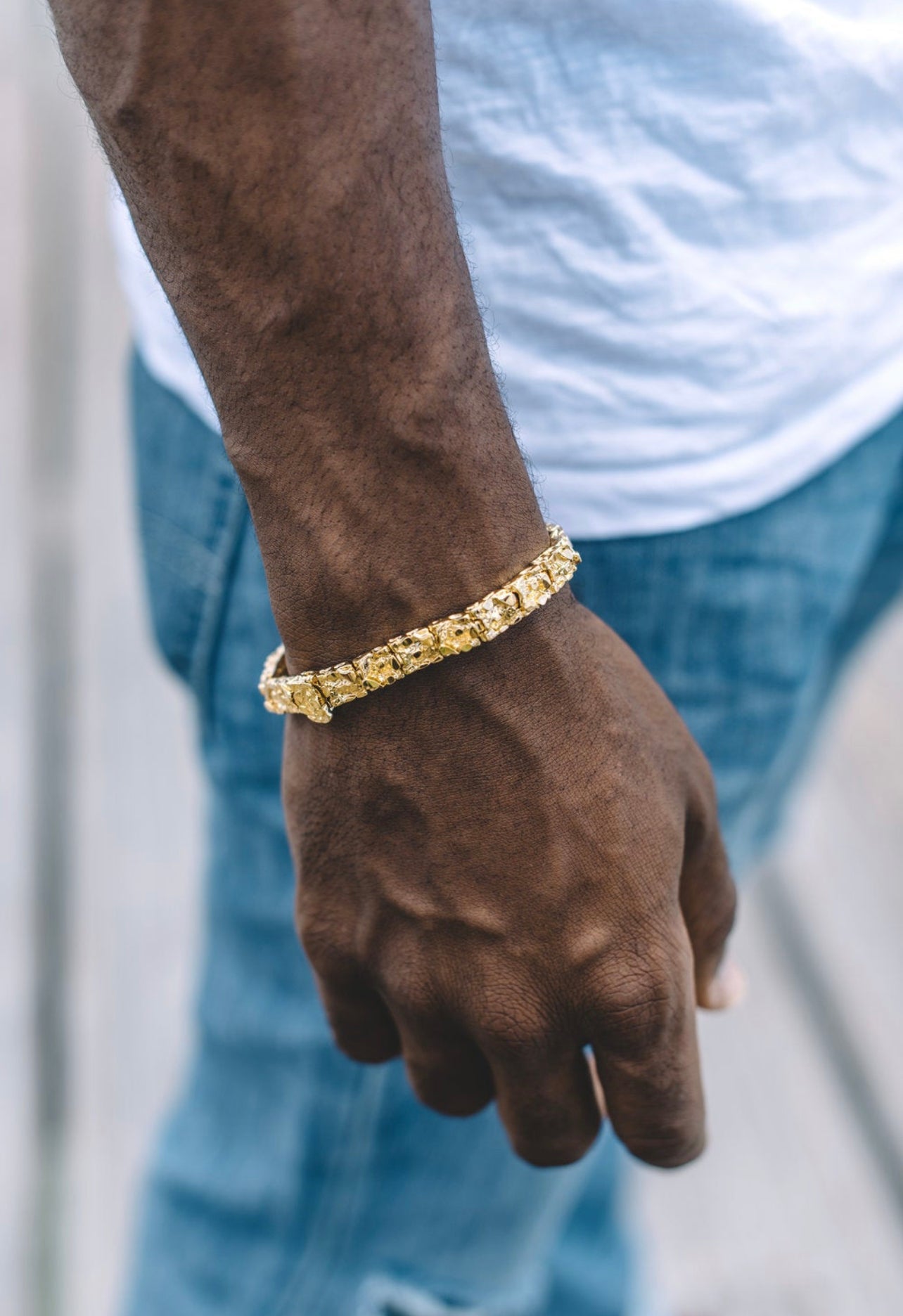 14k Italian White Gold Venetian Box Link Bracelet – SouthMiamiJewelers