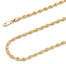 Load image into Gallery viewer, Solid 14K Yellow Gold Turkish Chain Necklace, 14K Gold Chain - Diamond-Cut 14K Gold Turkish Chain - Turkish Gold Chain
