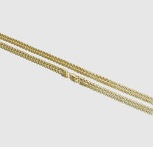 Load image into Gallery viewer, 14k Yellow Gold Box Chain Necklace - 14k Gold Layering Box Chain - Ladies Gold Box Chain - Genuine 14k Box Chain - 14k Gold Twist Box Chain
