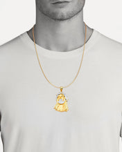 Load image into Gallery viewer, Solid 14k Yellow Gold Jesus Christ Necklace, Religious Pendant, Jesus Christ Necklace - Gold Necklace - Jesus Necklace
