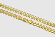 Load image into Gallery viewer, 14K Solid Yellow Gold Cuban Link Chain - Unisex Curb Long Necklace - Cuban Diamond Cut Chain

