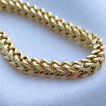 Load image into Gallery viewer, Solid 14K Gold Franco Snake Chain -  High Quality Real Italian Unisex Chain
