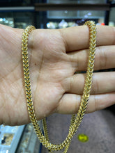 Load image into Gallery viewer, Solid 14K Gold Franco Snake Chain -  High Quality Real Italian Unisex Chain
