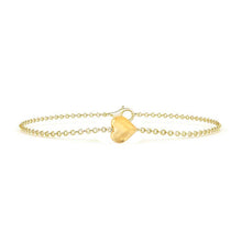 Load image into Gallery viewer, Solid 14k Yellow Gold Heart With Adjustable Band
