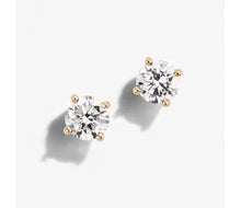 Load image into Gallery viewer, 1.20 Ct Diamond Stud Earring Round Diamond Earrings 14k Yellow Gold 14K White Gold 14K Rose gold
