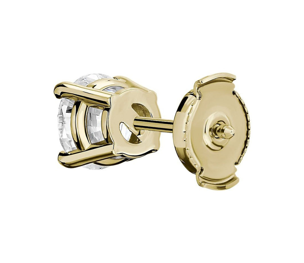 2.00 Ct Diamond Stud Earring Round Diamond Earrings 14k Yellow Gold 14K White Gold 14K Rose gold