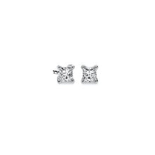 Load image into Gallery viewer, Natural Real Diamond 0.35 Carat TW Diamond Stud Earrings - Screw Back&#39;s 14k White Gold. Luxury Collection
