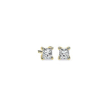 Load image into Gallery viewer, Natural Real Diamond 0.35 Carat TW Diamond Stud Earrings - Screw Back&#39;s 14k White Gold. Luxury Collection
