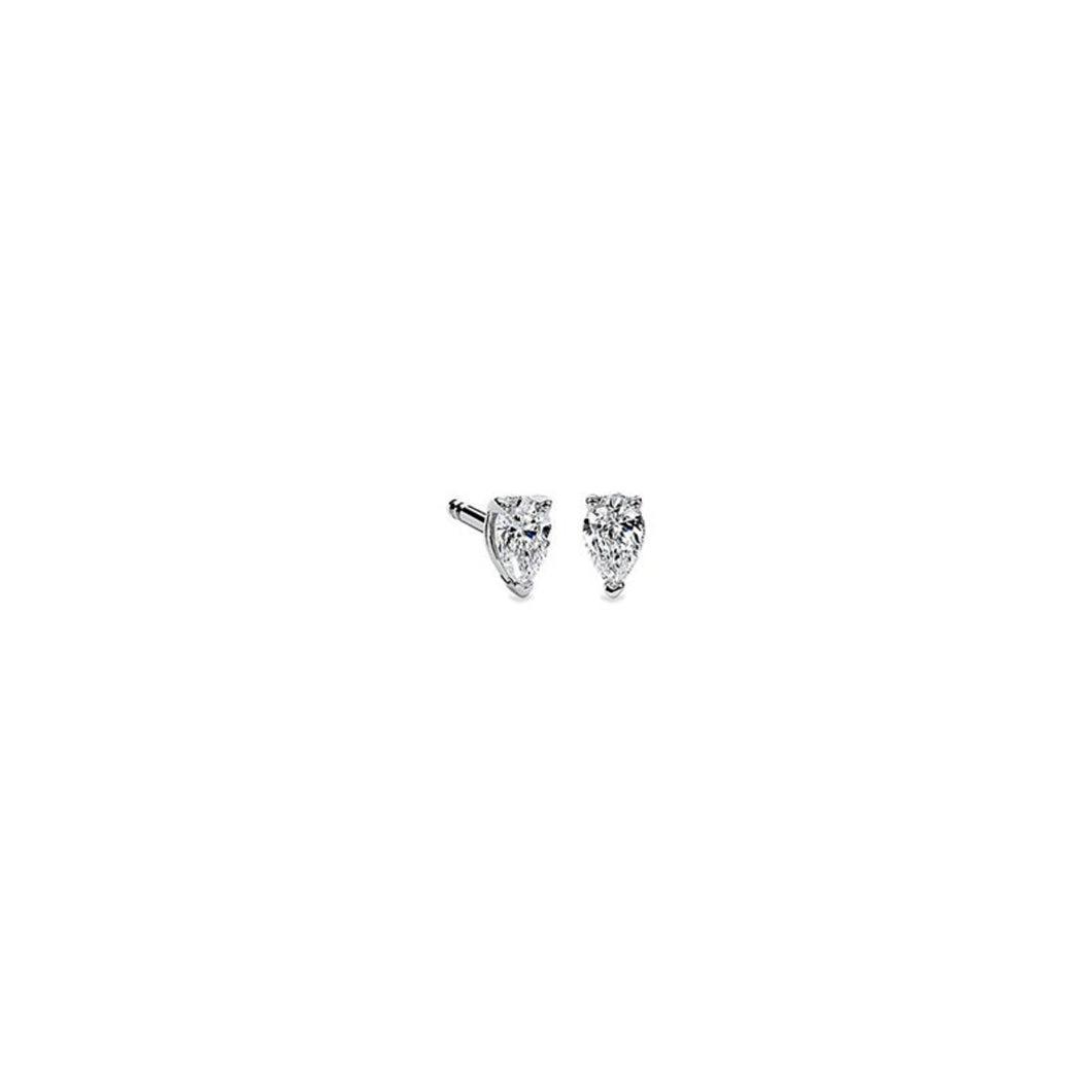 Pear Diamond Earring-0.25 Ct Diamond 14k Solid Gold Genuine Natural Pear-Shaped Diamond-Womens Stud Earrings Men's Earring Classic Earring