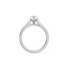 Load image into Gallery viewer, Pear Diamond Ring/ 0.25-1.00 Carat Pear Diamond 14k White Gold Ring/ Pear Valentine Engagement Ring/ Diamond Ring
