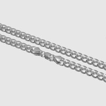 Load image into Gallery viewer, Solid 14k White Gold Curb Chain - Women Gold - Chain Necklace, Women Chain - Curb Chain - Men chain, Gift For Women, Gift For Men
