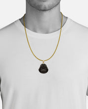 Load image into Gallery viewer, Solid 14k Yellow Gold Diamond Buddha Necklace - jade Buddha Necklace - Buddha Pendant, Waterproof Necklace, Diamond Chain Necklace
