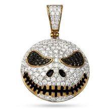 Load image into Gallery viewer, Solid Diamond laughing Evil Emoji - Solid Diamond Evil Devil Emoji Necklace - Gold Evil Emoji Necklace - Laughing Emoji Necklace.
