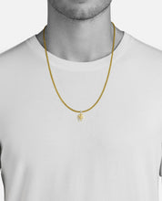 Load image into Gallery viewer, Solid Yellow Gold Pharoah Pendant - Egyptian Pendant - Pharaoh Egyptian King Diamond Pendant - Black Diamond Egyptian King Necklace
