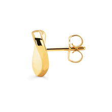 Load image into Gallery viewer, 14KT Yellow Gold High Polish Puffed Heart Stud Earrings
