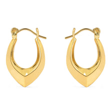 Load image into Gallery viewer, 14KT Yellow Gold Polished Shrimp Hoop Earrings - 14k Yellow Gold Shrimp Hoop Earrings
