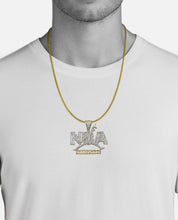 Load image into Gallery viewer, Solid Yellow Gold Diamond NBA Pendant - Never Broke Again Diamond Necklace - Hip hop NBA Diamond Necklace
