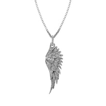 Load image into Gallery viewer, White and Yellow Diamond Wigs Necklace - Diamond Wing Necklace - Harge Diamond Wing Necklace
