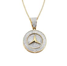Load image into Gallery viewer, Solid Yellow Gold Diamond Automobile Pendant

