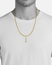 Load image into Gallery viewer, Solid Yellow Gold Diamond Chess Piece Pendant - Diamond Chess Necklace
