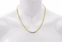 Load image into Gallery viewer, 14K Semi Solid Gold Miami Cuban Link Chain - Yellow Unisex Curb Necklace - Miami Cuban Coker Chain - New Year Gold Chain - 2022 Style
